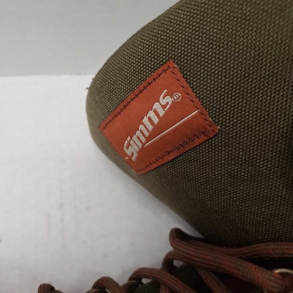 Brown lace Up Simms Mens Shoes Boots Wading Fly Fishing 14 - Picture 12 of 13
